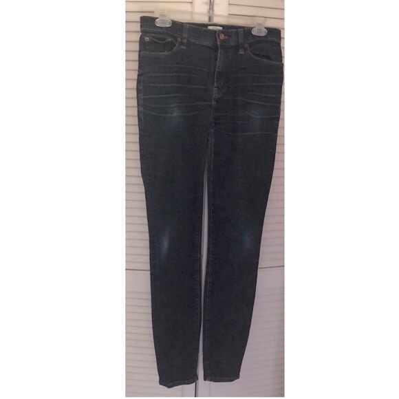 π J Crew Lookout Hi-Rise Dark Wash Skinny Jeans